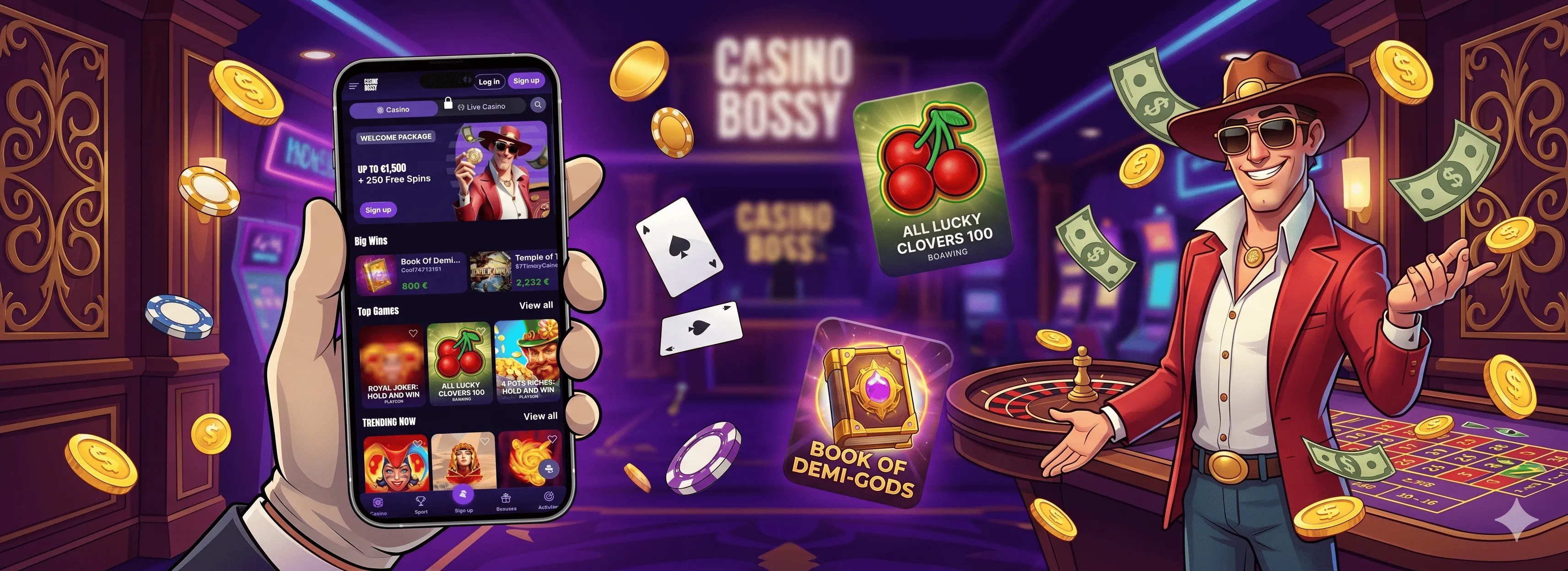 Bossy Casino scaricare app
